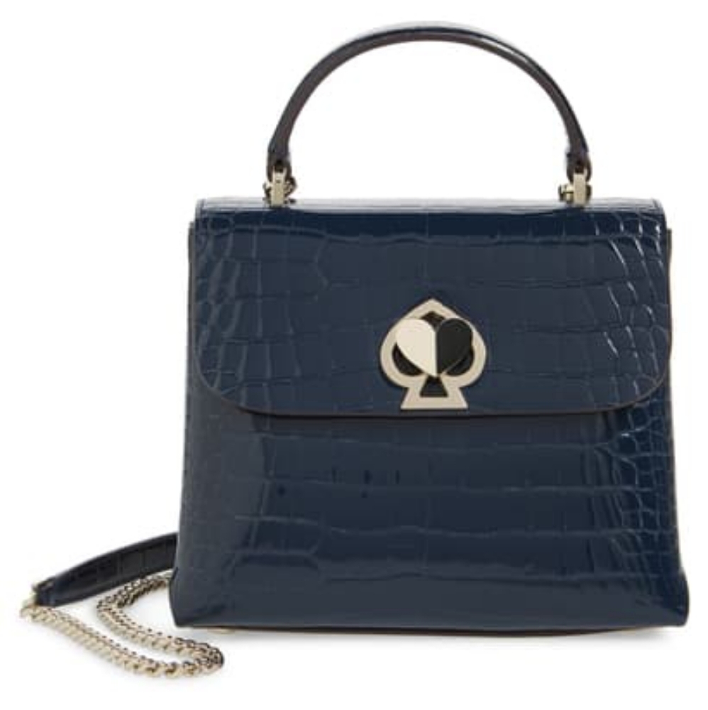 Kate Spade Romy Small Croc-Embossed Satchel